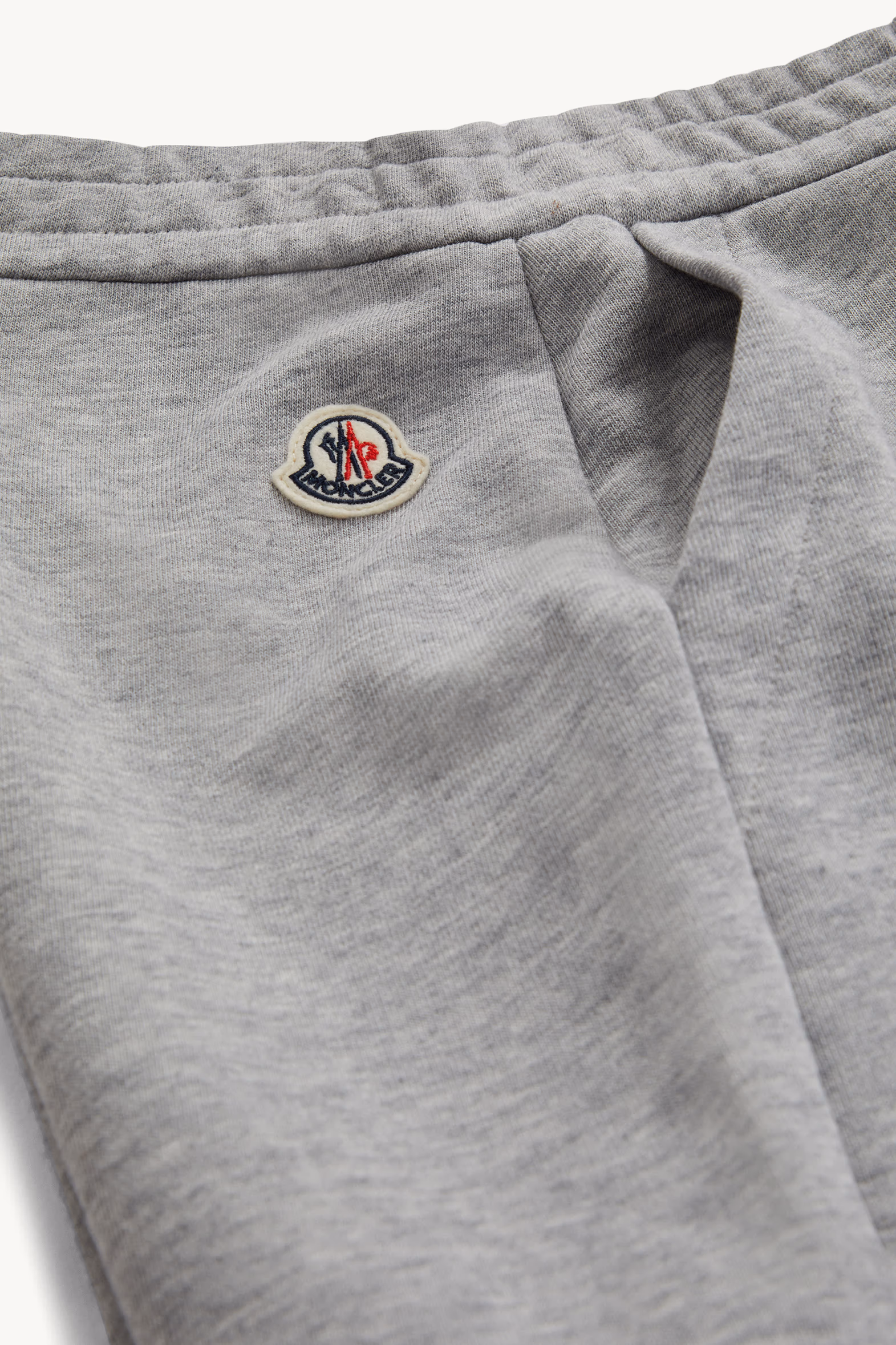 Shorts de algodón con logotipo óptico Niño Gris Moncler 5